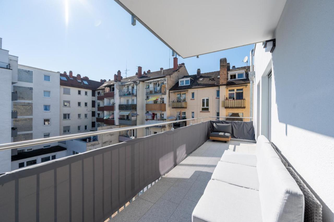 شقة Lit Living: Luxus - Box Spring - Parking - Terrace لودويغشافن ام ري الغرفة الصورة